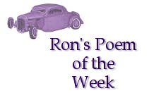 Ron's Poem of the Week