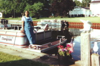 Diann on Boat