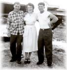 Bruce, Nina, and Dave Hull 1951