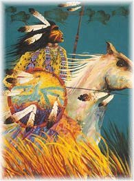 Buffalo hunter in autumn