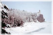 Split Rock Lighthouse in Winter